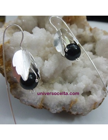 Pendientes con Cala y Azabache 320-0960