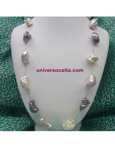 Collar con Madreperlas en tres orientes 3CM