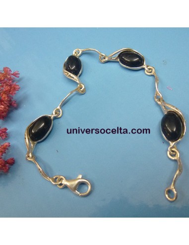 Pulsera con original diseño de plata...