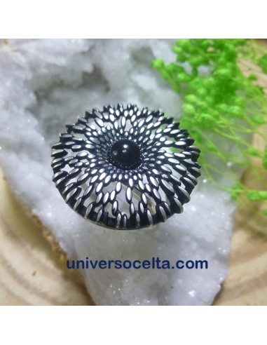 Anillo de plata con Azabache "Orballu" 0113342-N