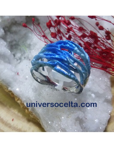 0113341 Orfega Anillo con pigmento azul