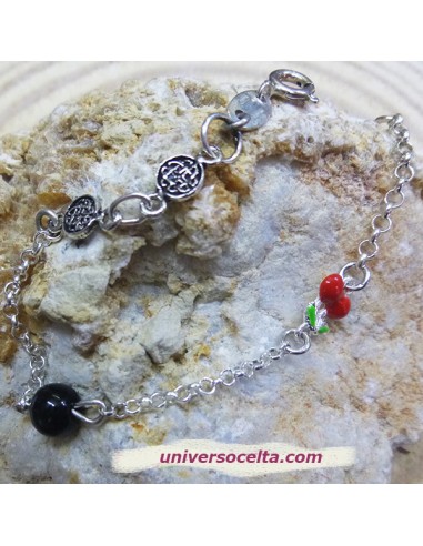 Pulsera de Niña con Azabache y Plata PCR