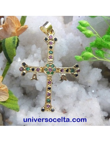 Cruz de Asturias mediana en Oro 18 K. CAOR