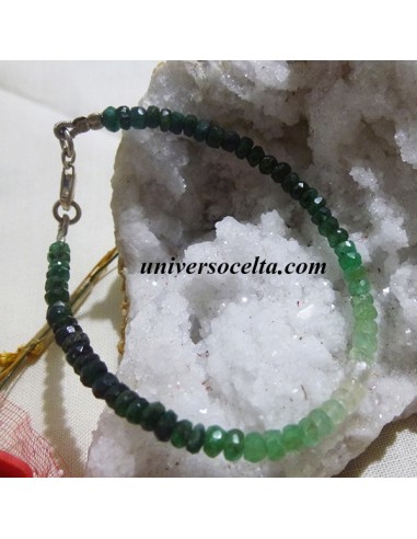 Esmeralda Pulsera fina con cuentas  4176