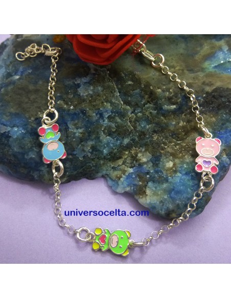 OSP Pulsera Infantil de plata con esmalte