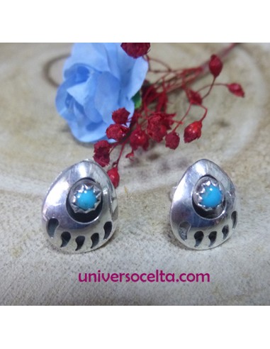 Pendientes con zarpa de oso en plata GOT