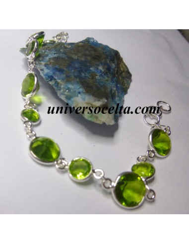 Peridoto en Pulsera de plata APC