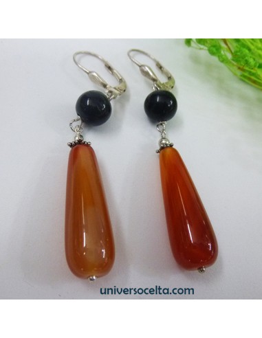 Corneola y Azabache Pendientes tradicionales CORP