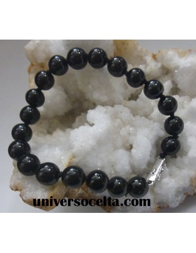 Azabache Pulsera Anudada con Cierre ABG