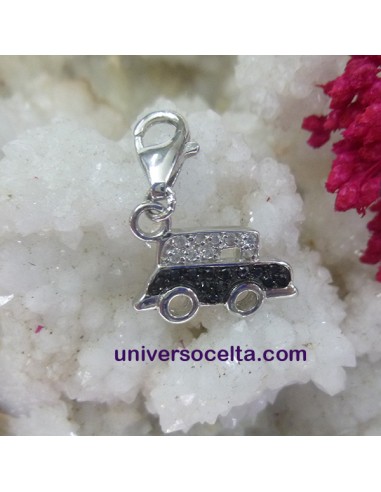 Charm con Cochecito antíguo de pedrería