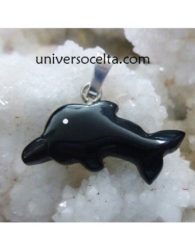 Talla de Azabache en forma de Delfin TAFD