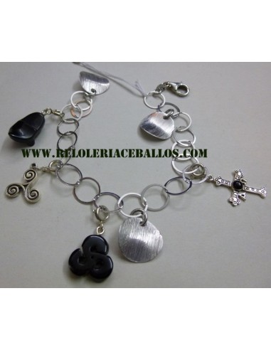 Pulsera con Charms y Azabache PASTAZ