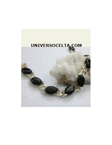 Azabache pulsera de plata AZC11