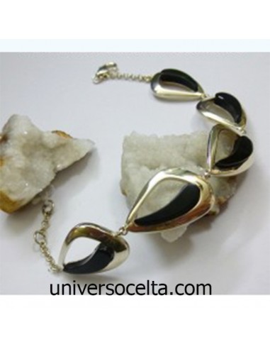 Pulsera Vanguardista de Azabache T12720