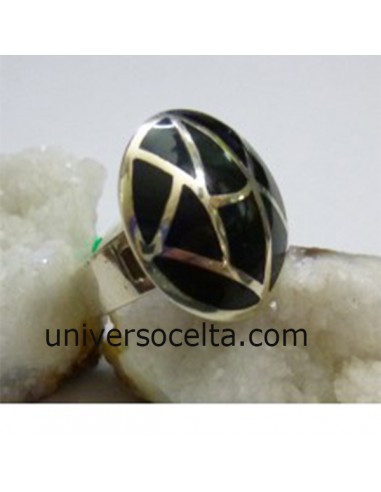 Sortija de Azabache y Plata AI66B