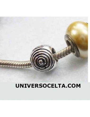 Abalorio Espiral de Plata