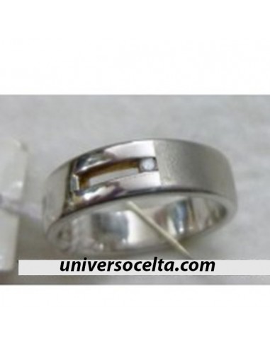 SORTIJA PLATA Y BRILLANTE REF 1AI48A