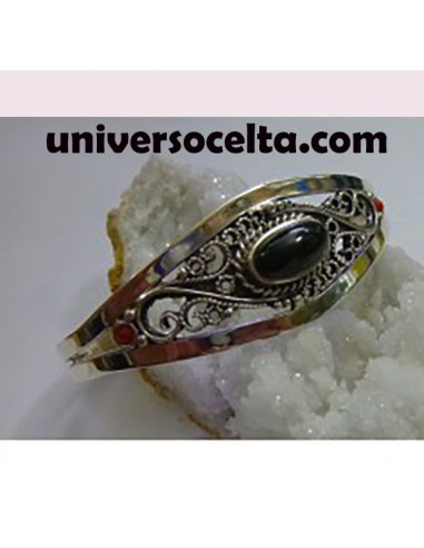 Brazalete con Filigrana y Azabache E31