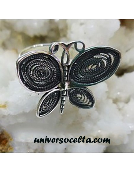 Anillo Con Mariposa de Plata HDF