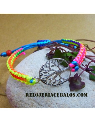 Pulsera con Árbol de la Vida y Mackramé MK2