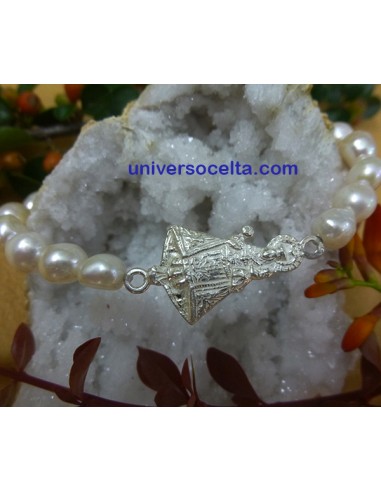 Pulsera Elástica con Perlas y Santina PSL