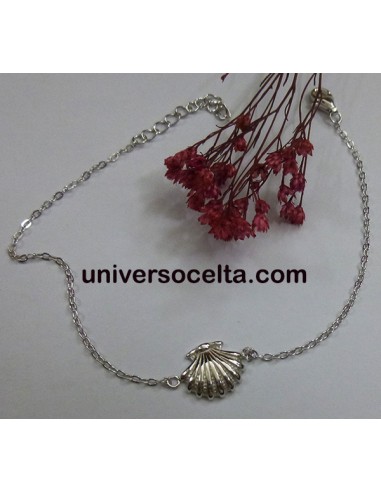 Pulsera de Plata con Concha de Santiago 151-68