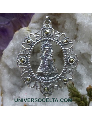 Virgen de Covadonga con orla y marquesitas R1101