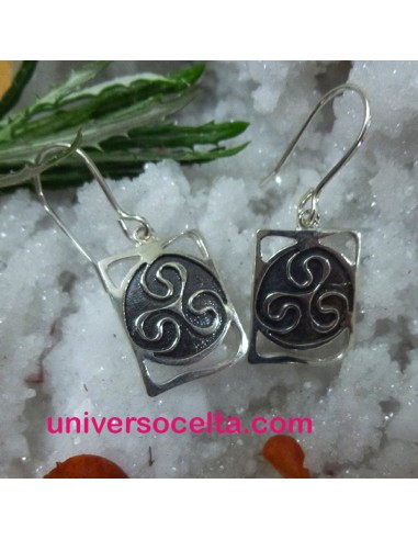 Pendientes de gancho con triskel R734