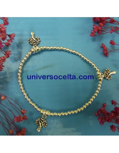 Pulsera de Bolitas con Árboles de la Vida 361-0226