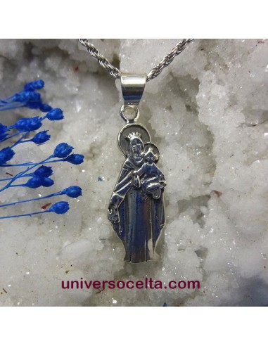 Virgen del Carmen en silueta de plata C68